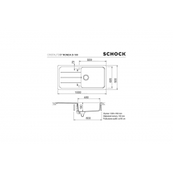 Zlewozmywak Schock FORMHAUS D-100L Croma Cristalite